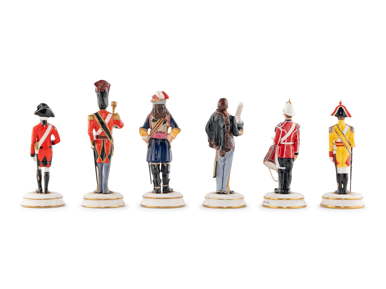 A Group of Six Michael Sutty Porcelain Figurines