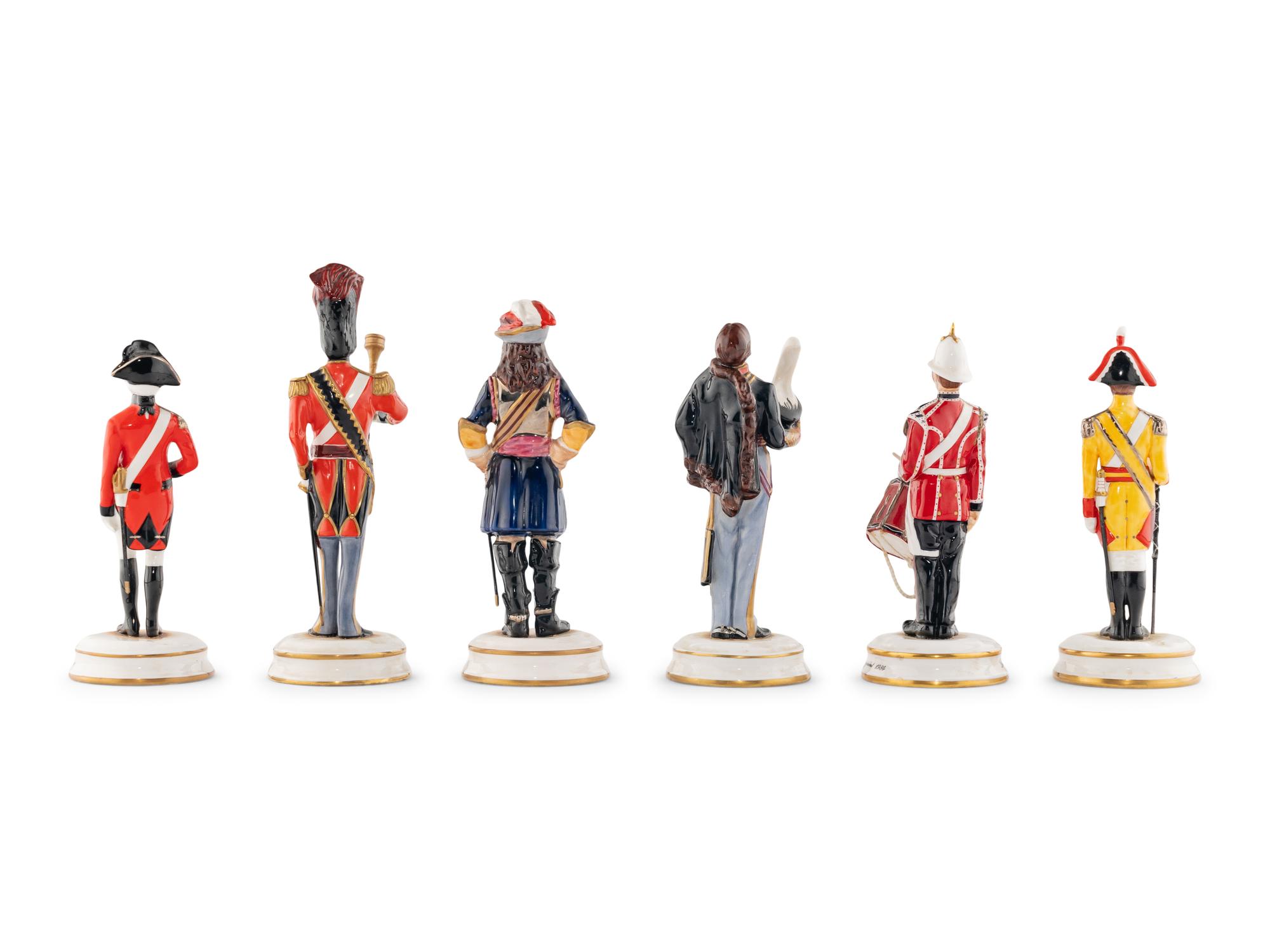 A Group of Six Michael Sutty Porcelain Figurines