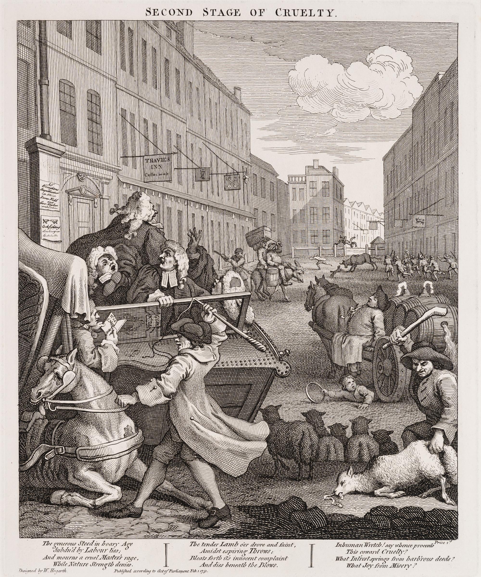 The Four Stages of Cruelty (the complete set of four prints)