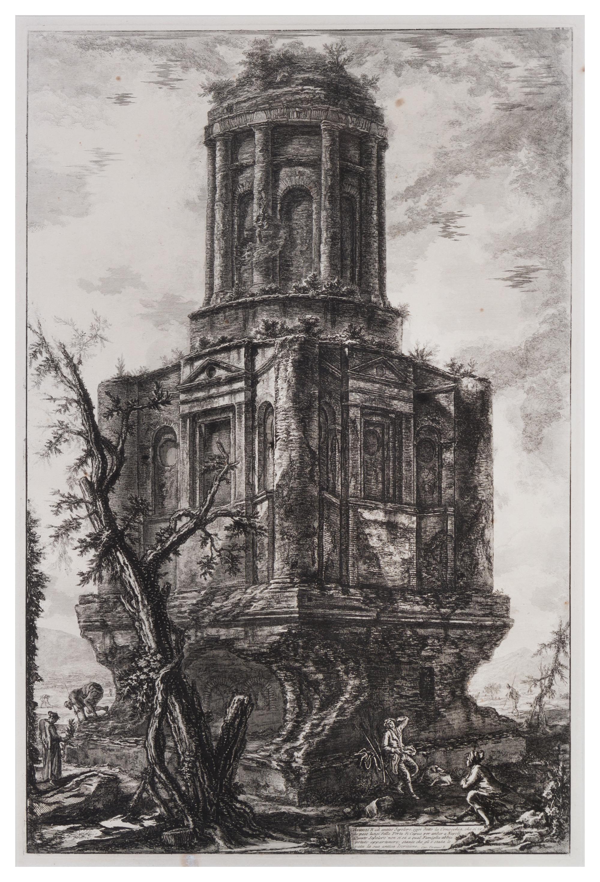 Giovanni Battista Piranesi, (Italian, 1720-1778), Avanzi di un antico Sepolcro, oggi detto la Conocchia, che si vede poco lungi dalla P