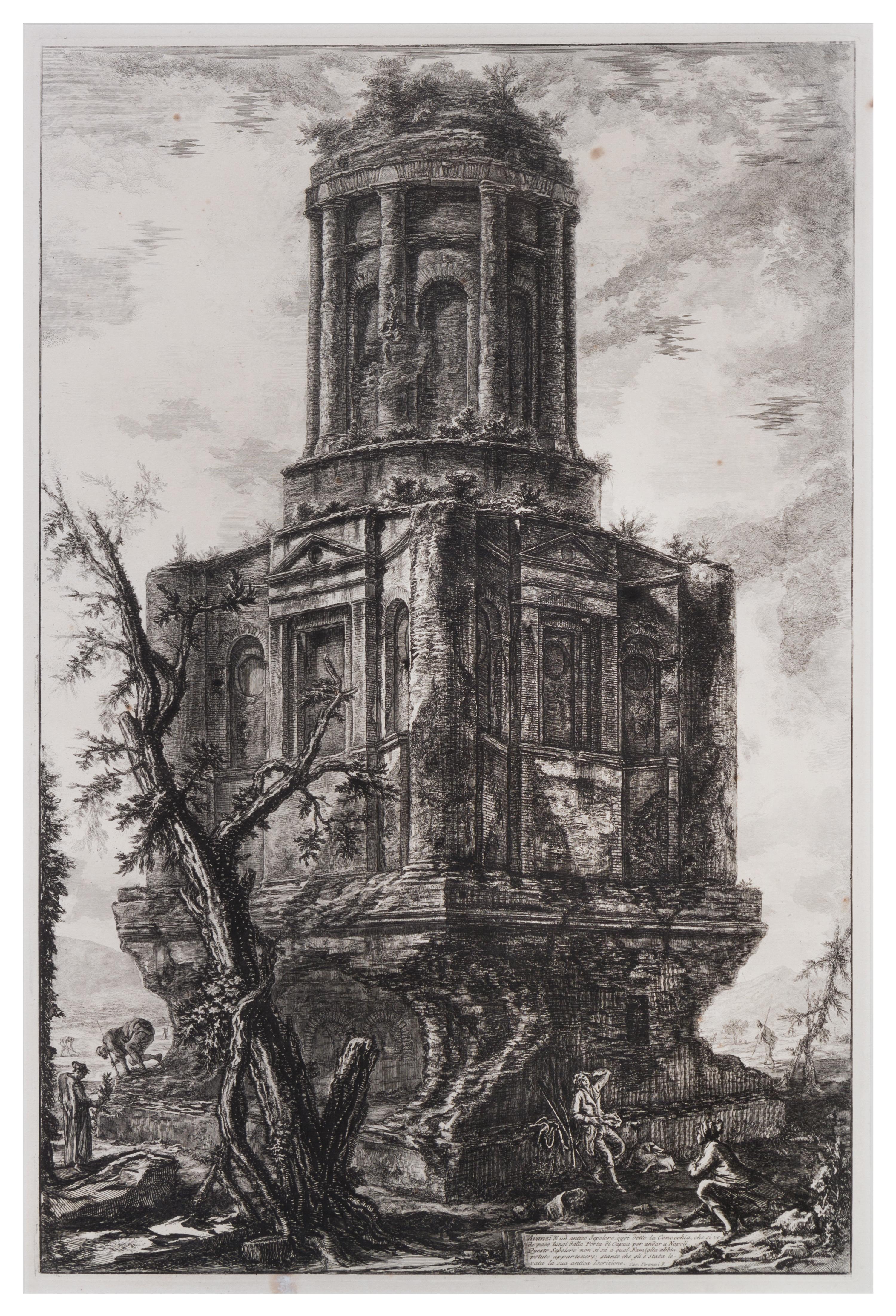 Giovanni Battista Piranesi, (Italian, 1720-1778), Avanzi di un antico Sepolcro, oggi detto la Conocchia, che si vede poco lungi dalla P