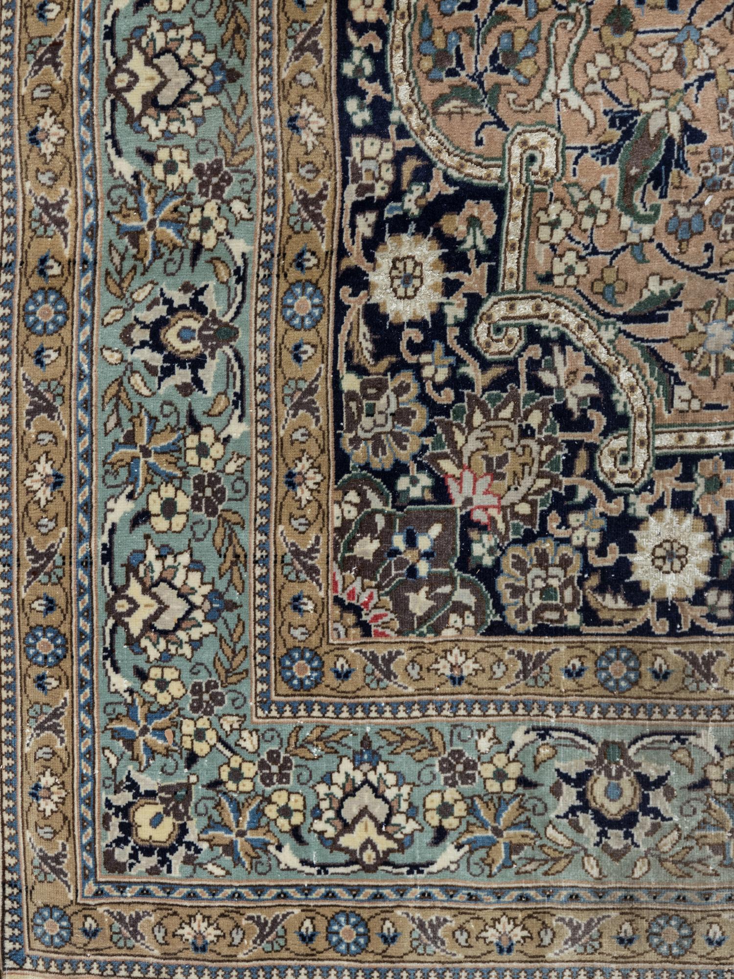 A Qum Silk and Wool Rug