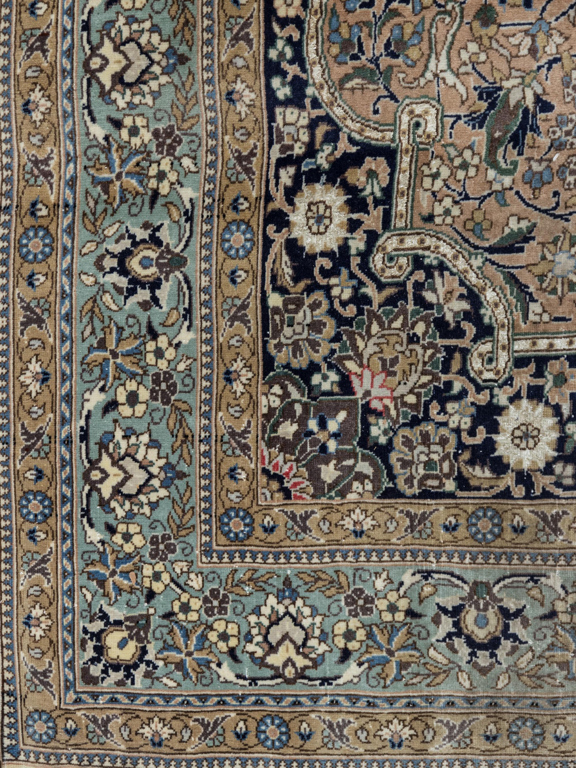 A Qum Silk and Wool Rug