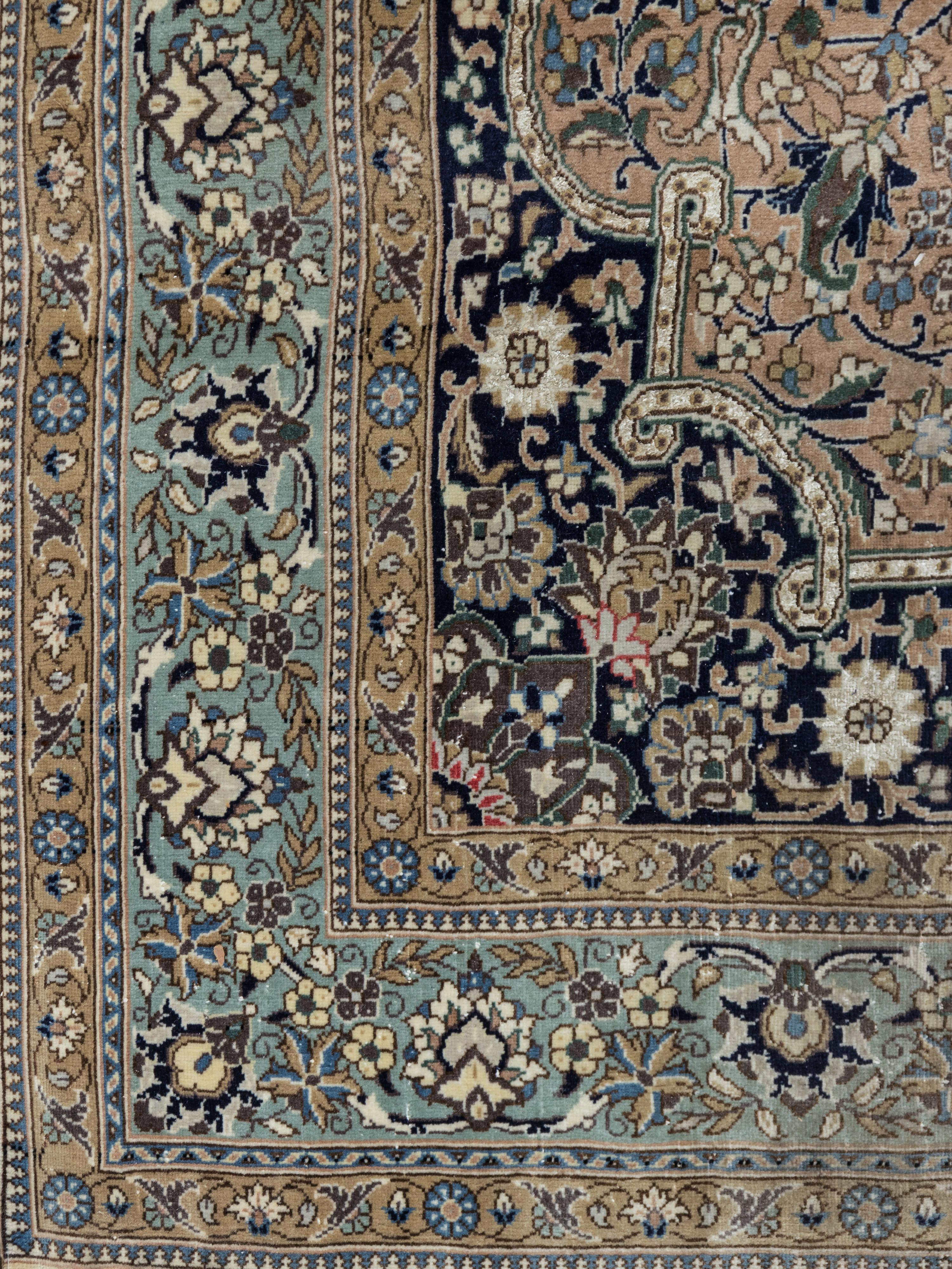 A Qum Silk and Wool Rug