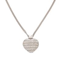 CRIVELLI, SAPPHIRE AND DIAMOND ADJUSTABLE HEART PENDANT
