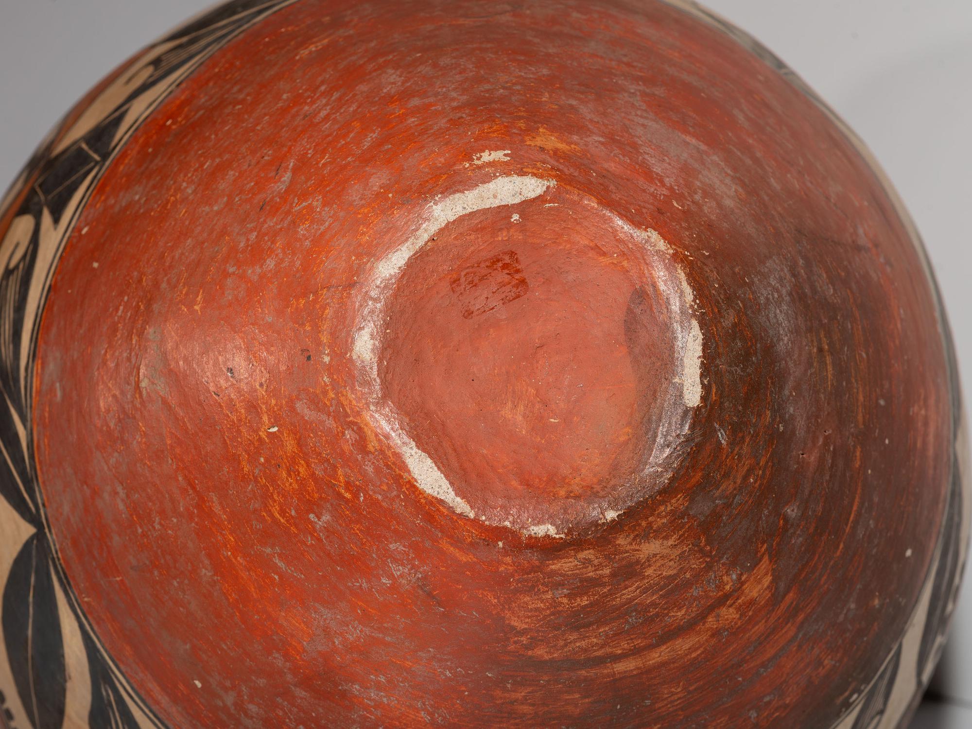 Acoma Four-Color Pottery Olla