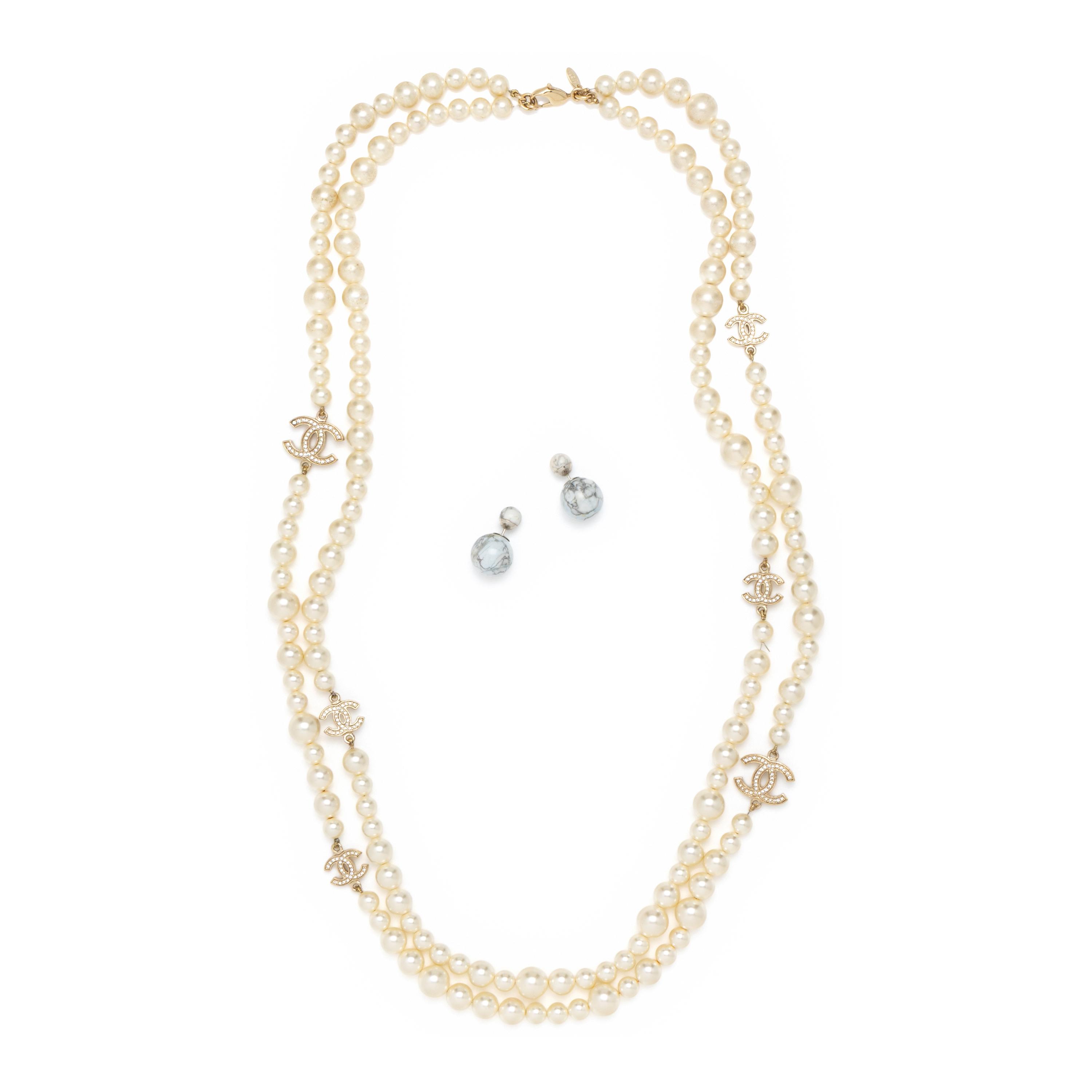 CHANEL & DIOR, NECKLACE & EARRINGS