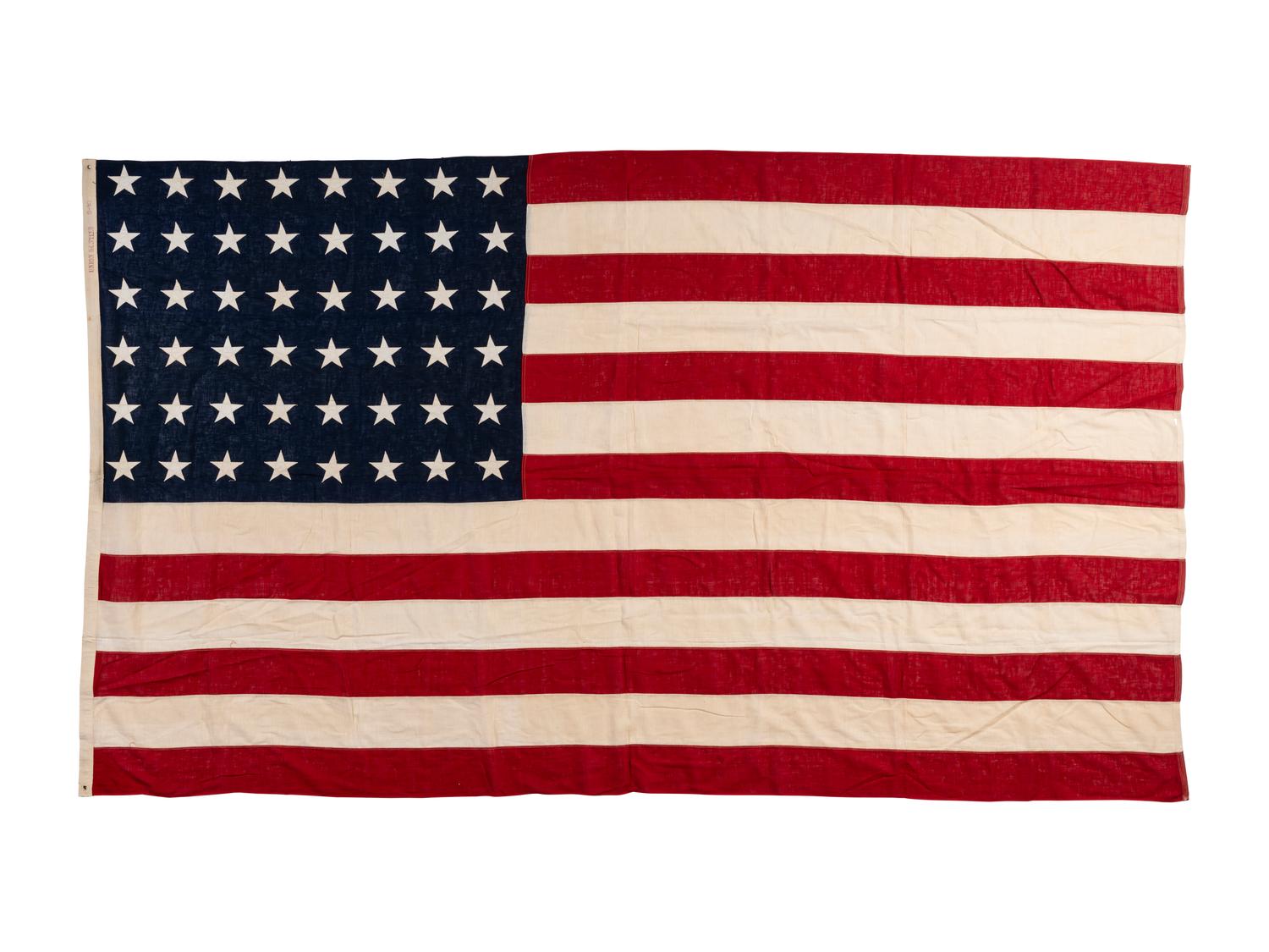 Two 48-Star American Flags