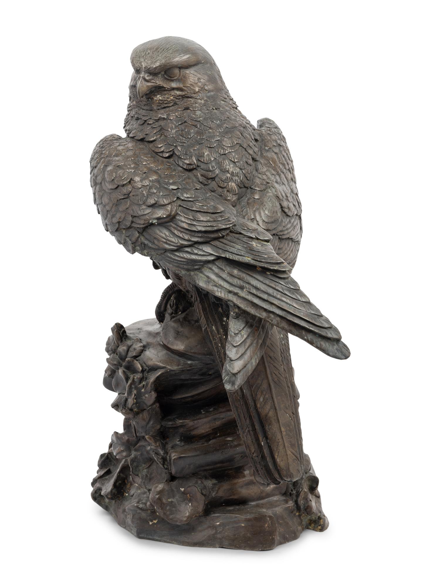 An American Cast Bronze Figure of an Eagle