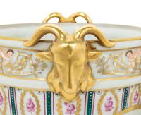 A Pair of Dresden Porcelain Cache Pots