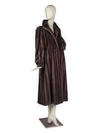 Birger Christensen Blue Iris Mink Fur Coat