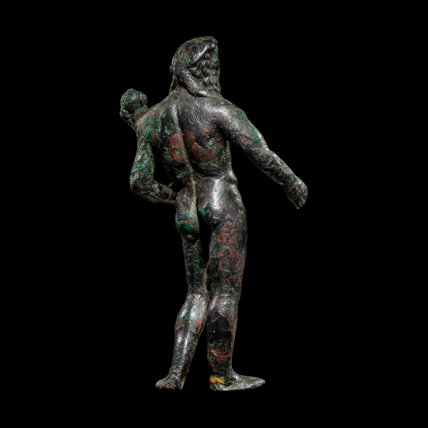 A Roman Bronze Statuette of Hercules