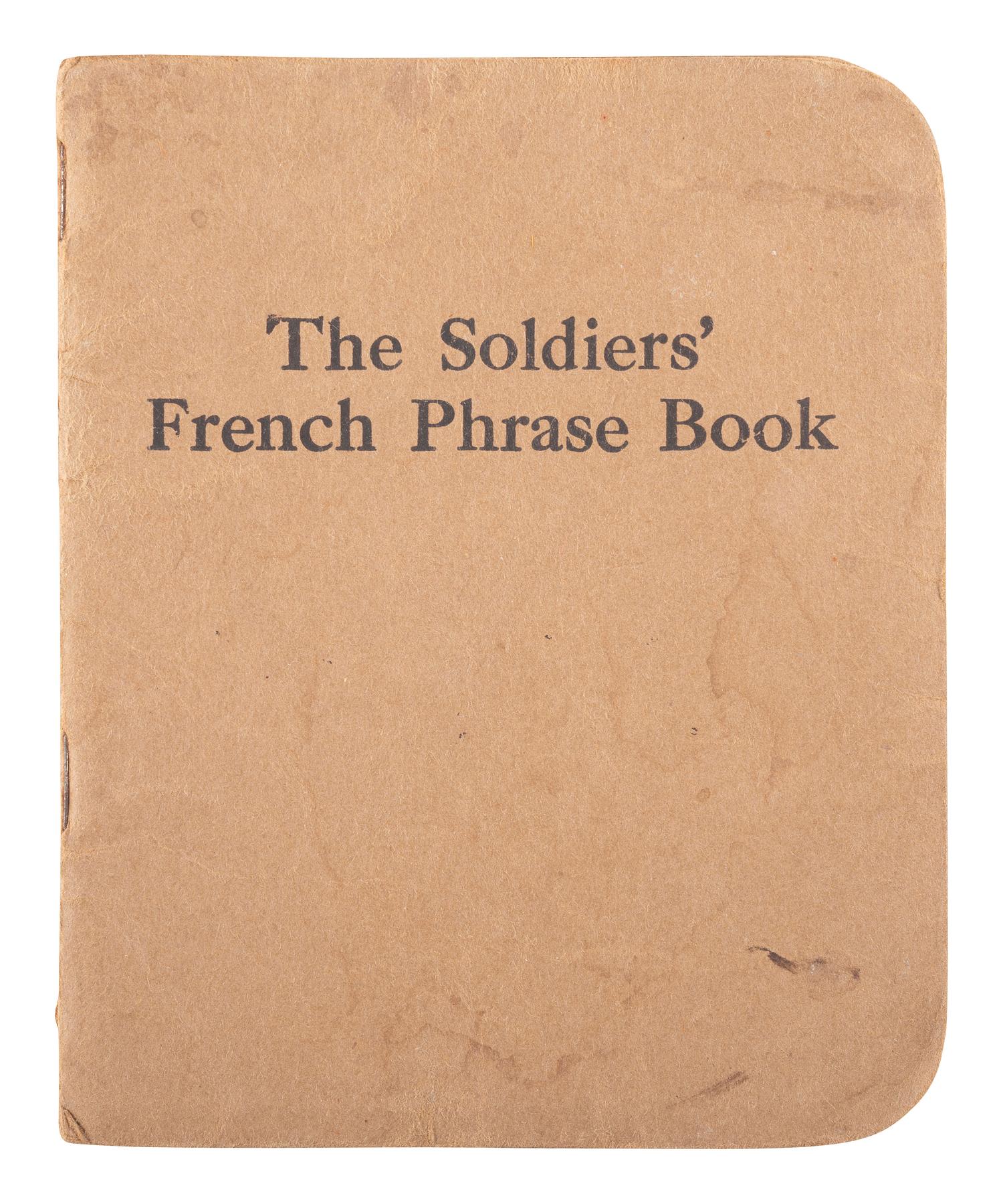 [WORLD WAR I]. U.S. Official Pictures of the World War Showing America's Participation. [Chicago], [1918]. [ With :] The Soldier's French Phrase Book. 1918.