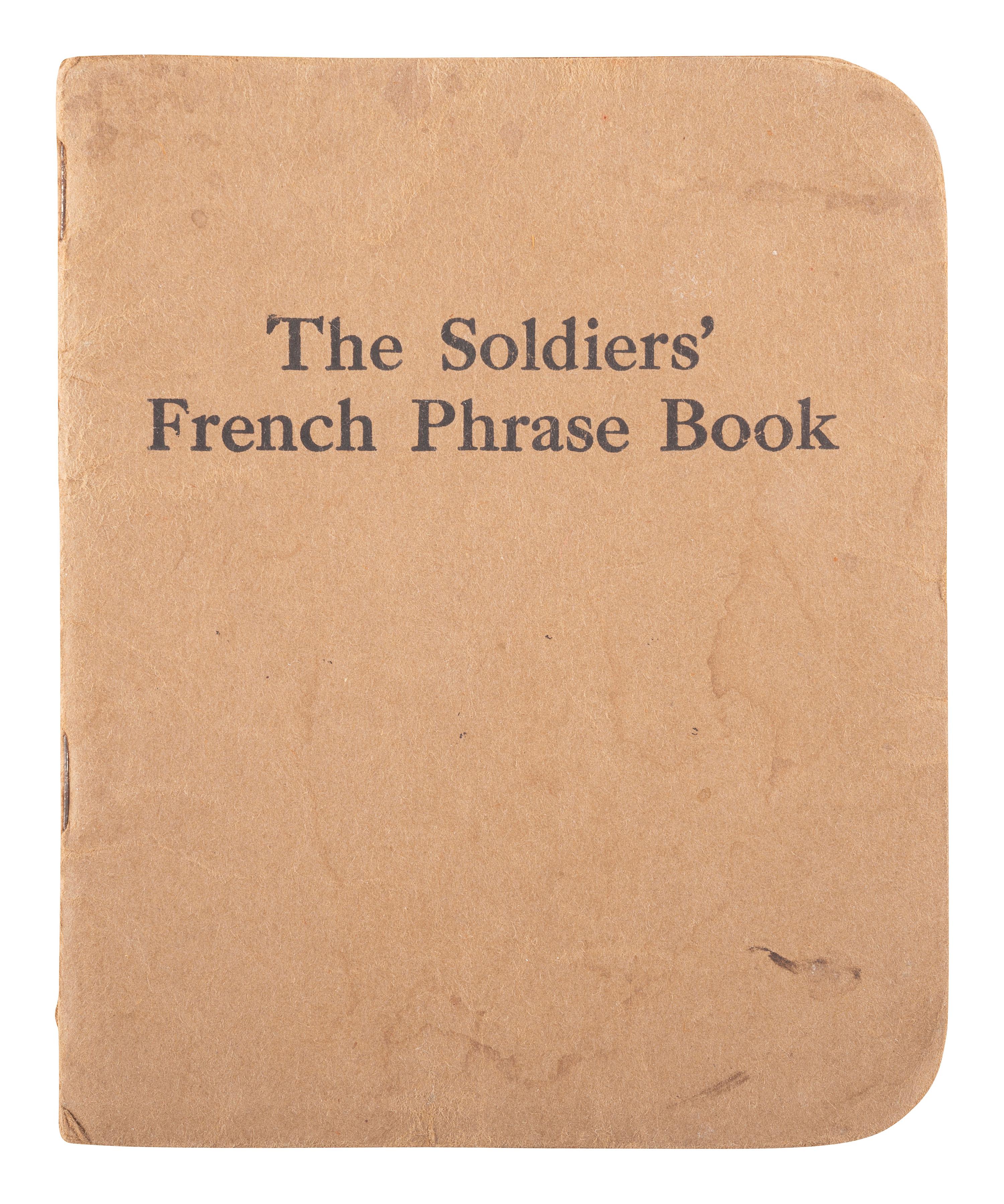 [WORLD WAR I]. U.S. Official Pictures of the World War Showing America's Participation. [Chicago], [1918]. [ With :] The Soldier's French Phrase Book. 1918.