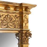 A Large Neoclassical Style Giltwood Mirror
