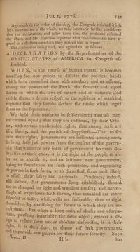 [Declaration of Independence] The Important and Increasingly Rare Robert Aitken Issue of the Journals of Congress for the Pivotal Year of 1776, Containing an Early and Complete Printing of the Declaration of Independence, 1777