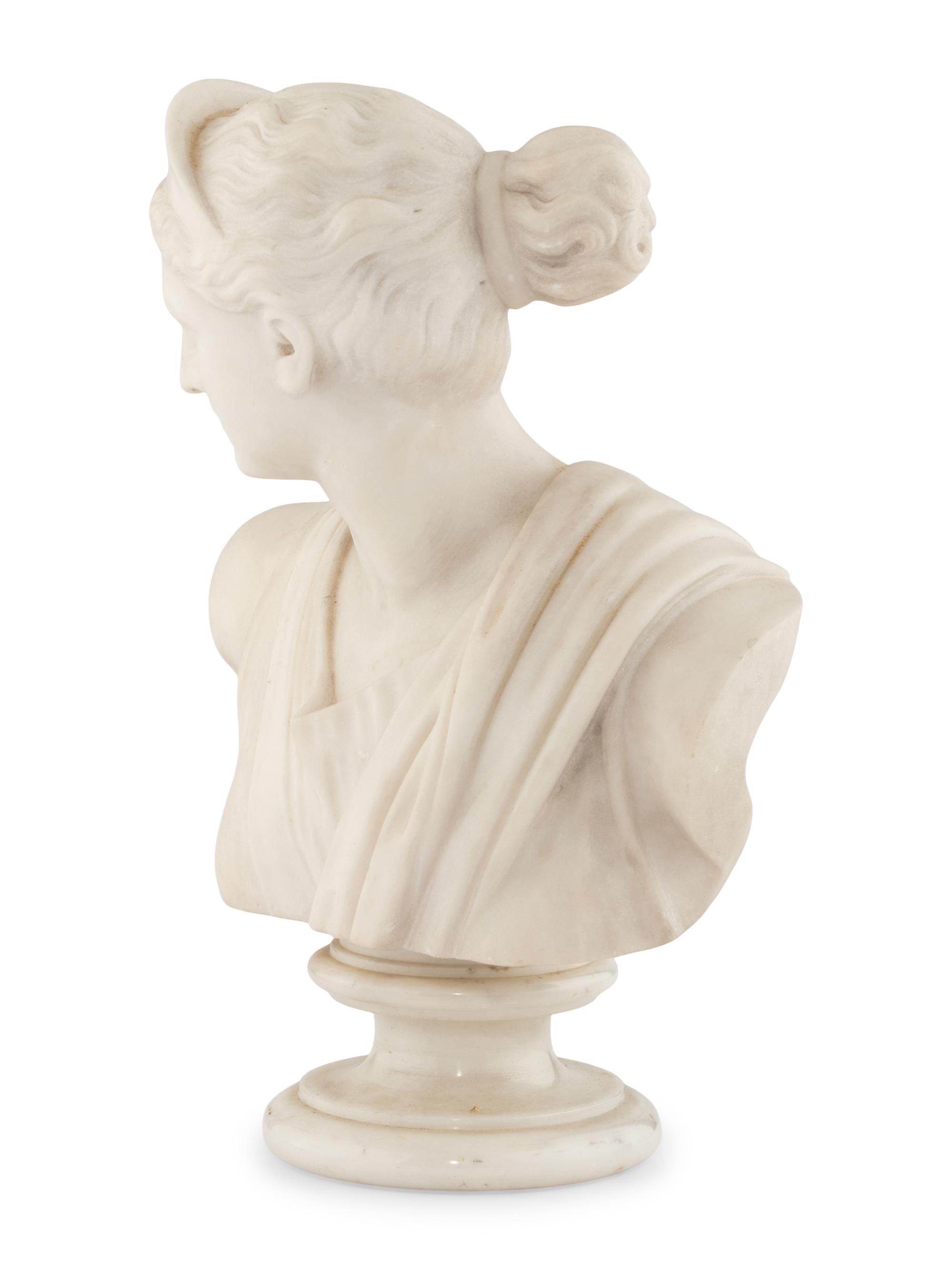 An Italian Marble Bust of Diana of Versailles