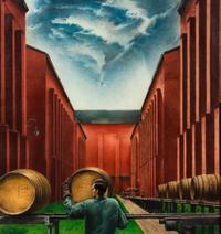 Whiskey Rolling to the Rackhouse to Age