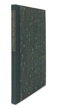 FROST, Robert (1874-1963). A Witness Tree. New York: Henry Holt & Company, 1942.