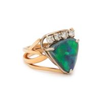 OPAL AND DIAMOND RING