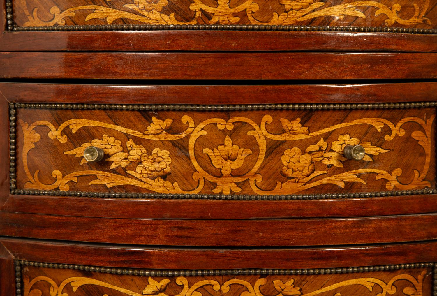 A Louis XVI Style Gilt Metal Mounted Marquetry Semainier — 20TH CENTURY