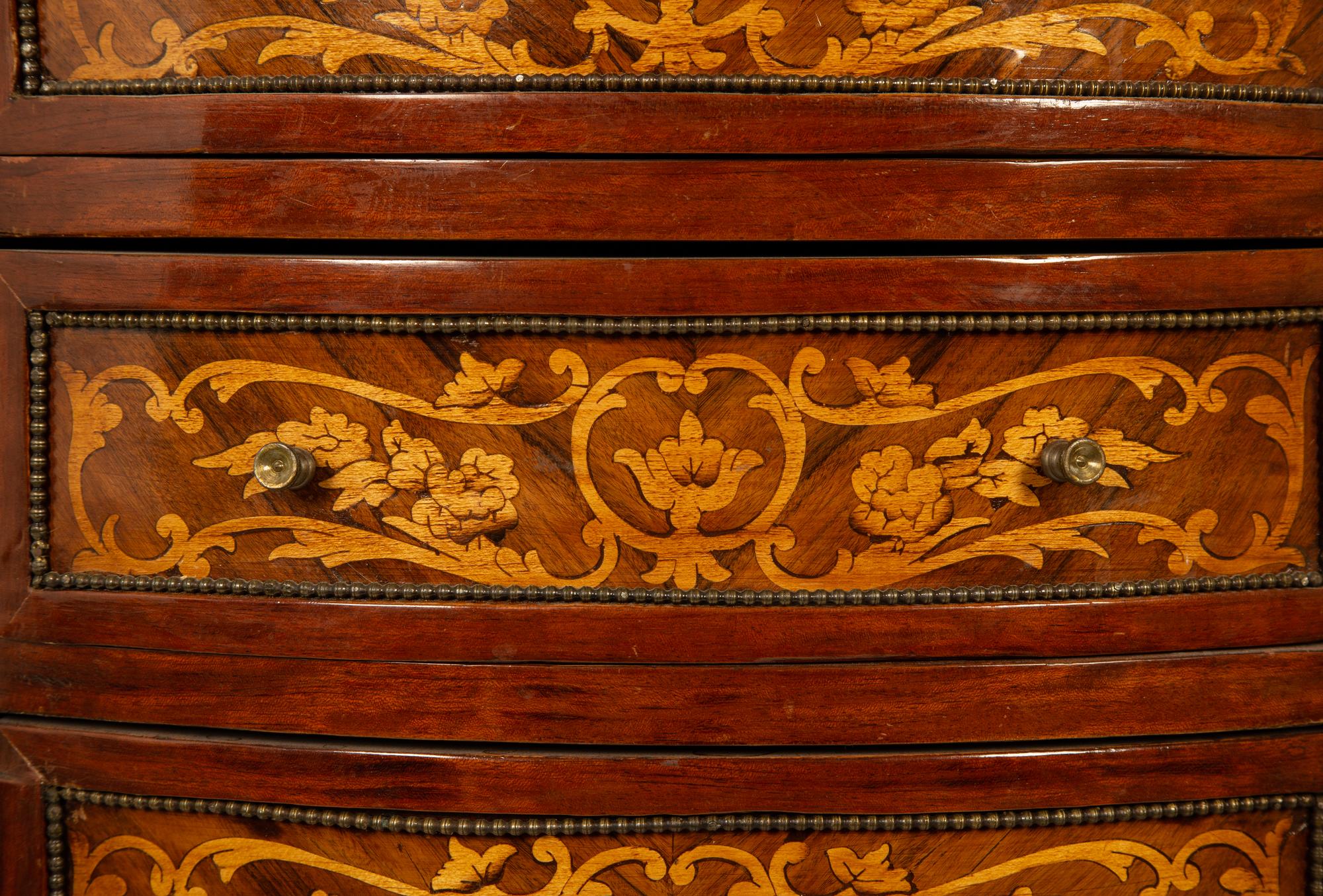 A Louis XVI Style Gilt Metal Mounted Marquetry Semainier — 20TH CENTURY