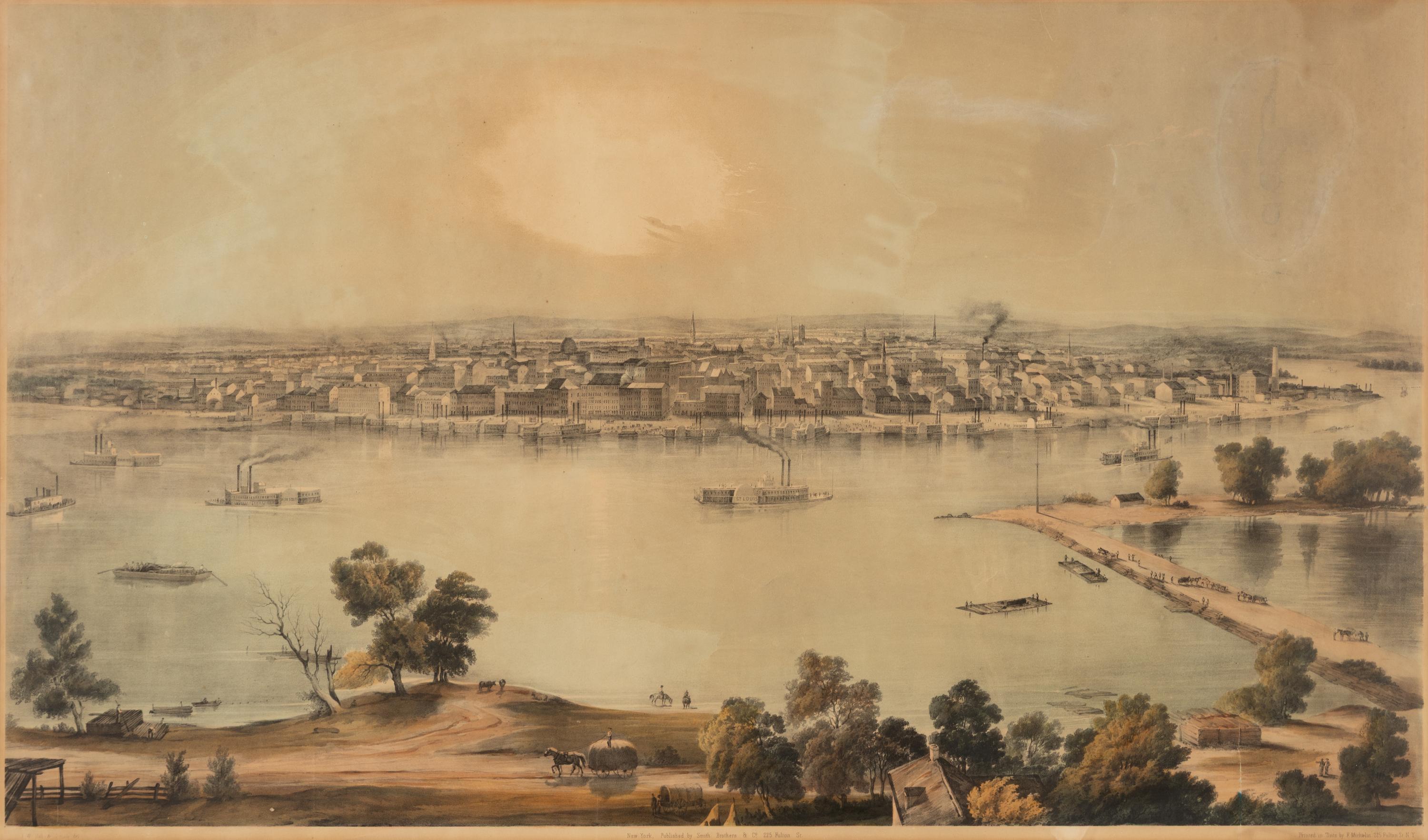 [St. Louis]. Hill, John William (1812-1879) and Benjamin Franklin Smith (1830-1927). St. Louis 1852. New York: Smith Brothers & Co., [1854].