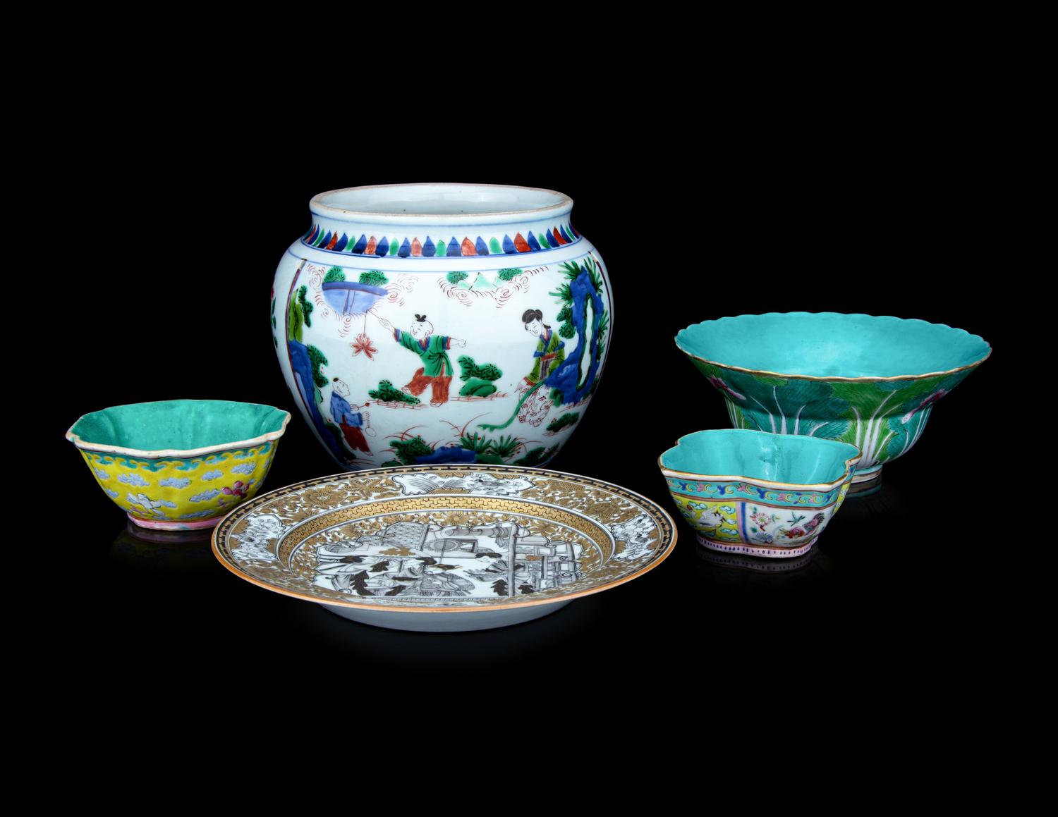 Five Chinese Porcelain Articles