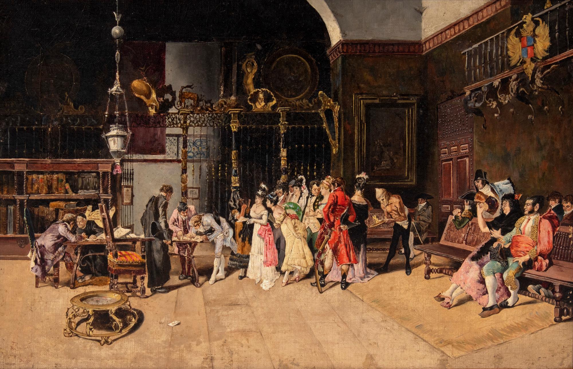 Study of The Spanish Wedding (La Vicaria), circa 1870
