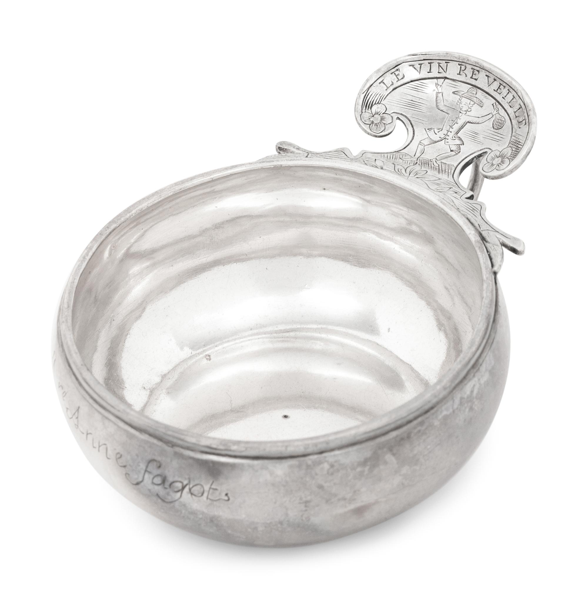 A Collection of Ten Silver-Plate Wine Tasters