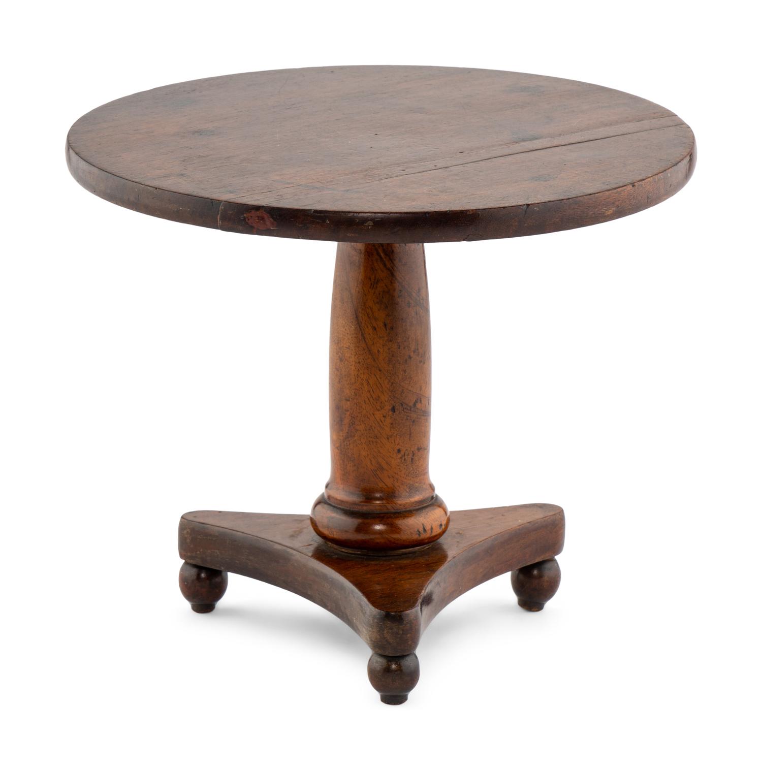An Empire Diminutive Walnut Center Table