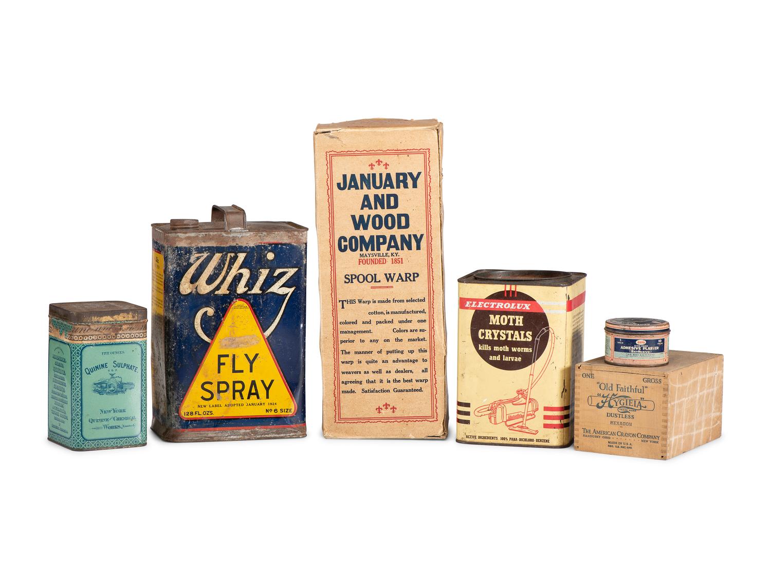 Six Advertising Tins and Boxes