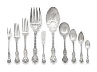 An Assembled American Silver Flatware Service