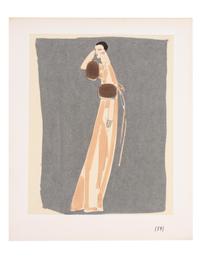 Two Geoffrey Beene Fashion Illustrations, 1970s