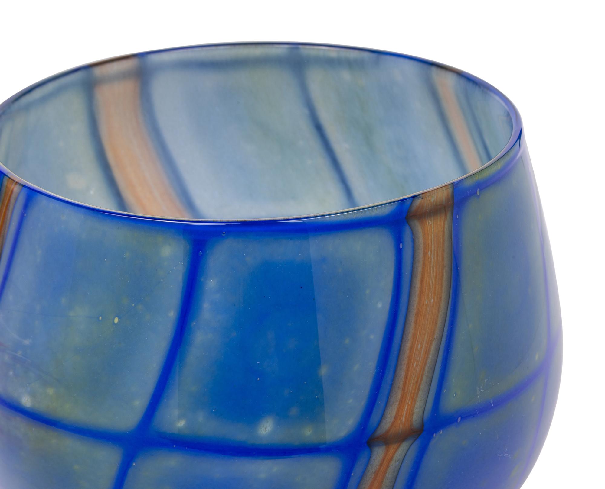 Two Contemporary Art Glass Bowls