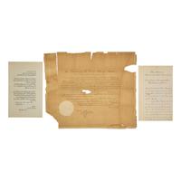 Cleveland, Grover (1837-1908). A pair of documents related to Morocco, comprising: