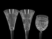 Three Sets of Waterford Cut Glass Stemware