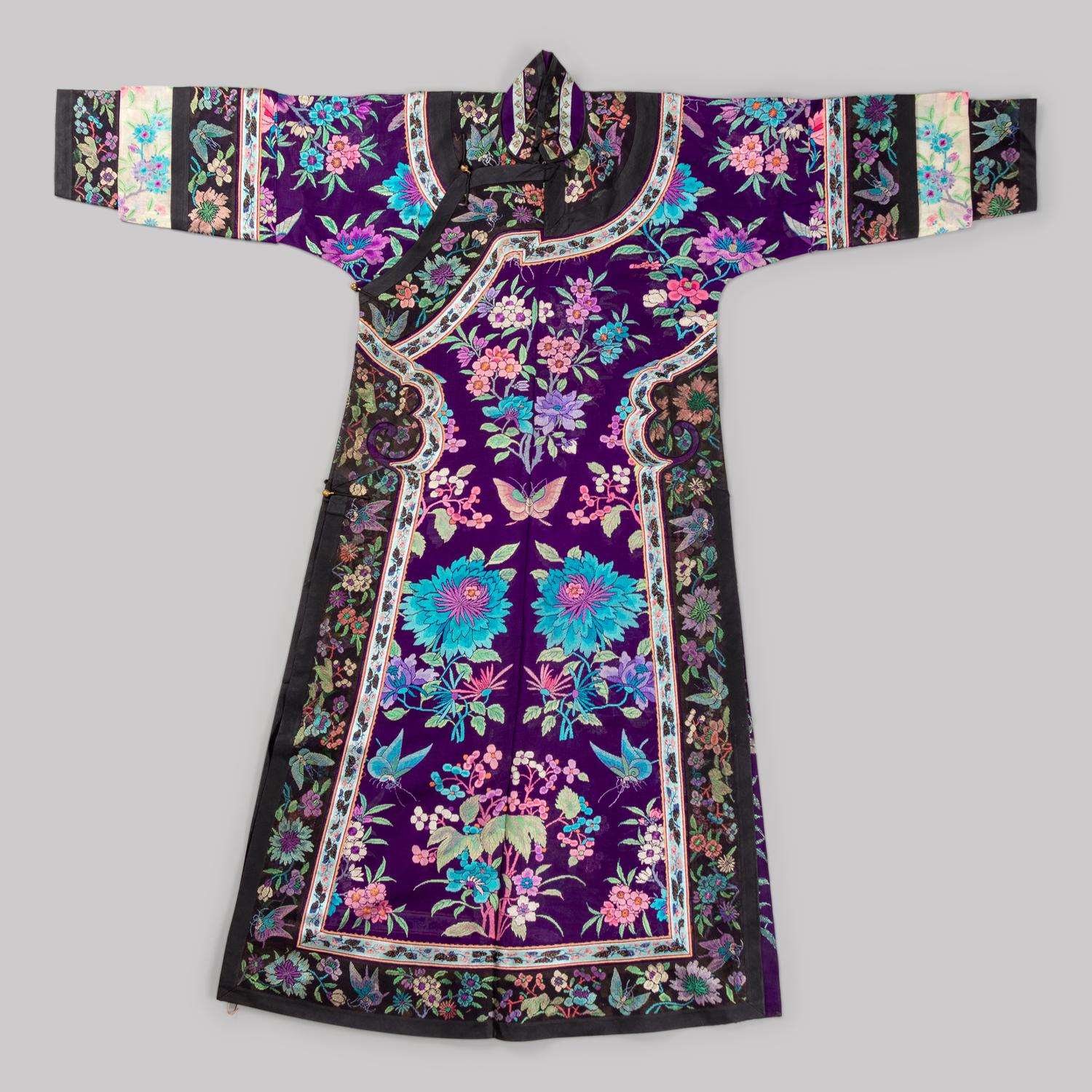 Two Chinese Silk Gauze Summer Robes