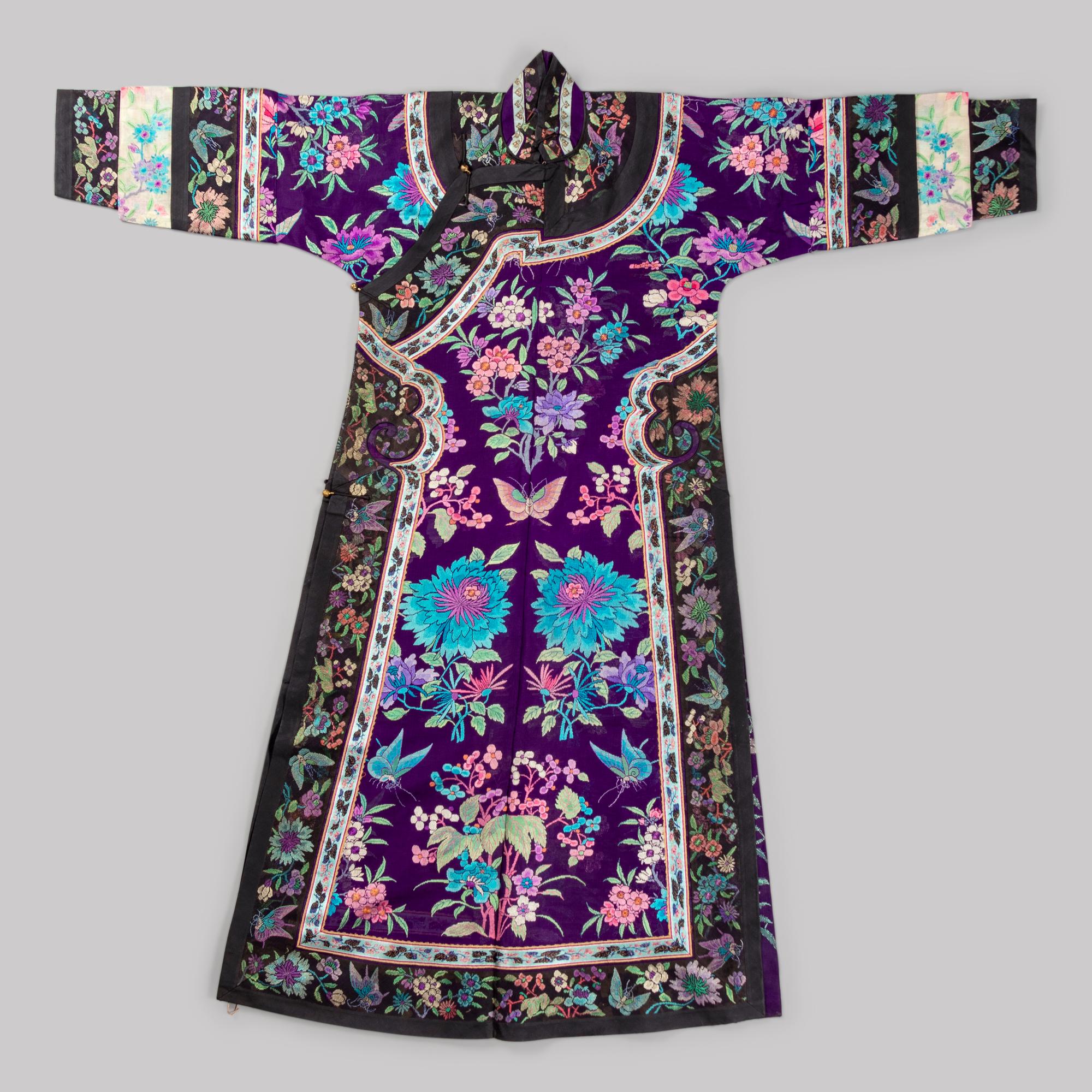 Two Chinese Silk Gauze Summer Robes