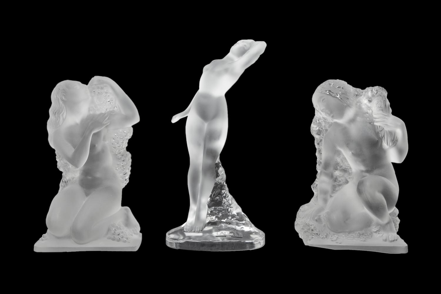 A Set of Lalique Les Quatres Saisons Figures and a Group of Other Lalique Figures