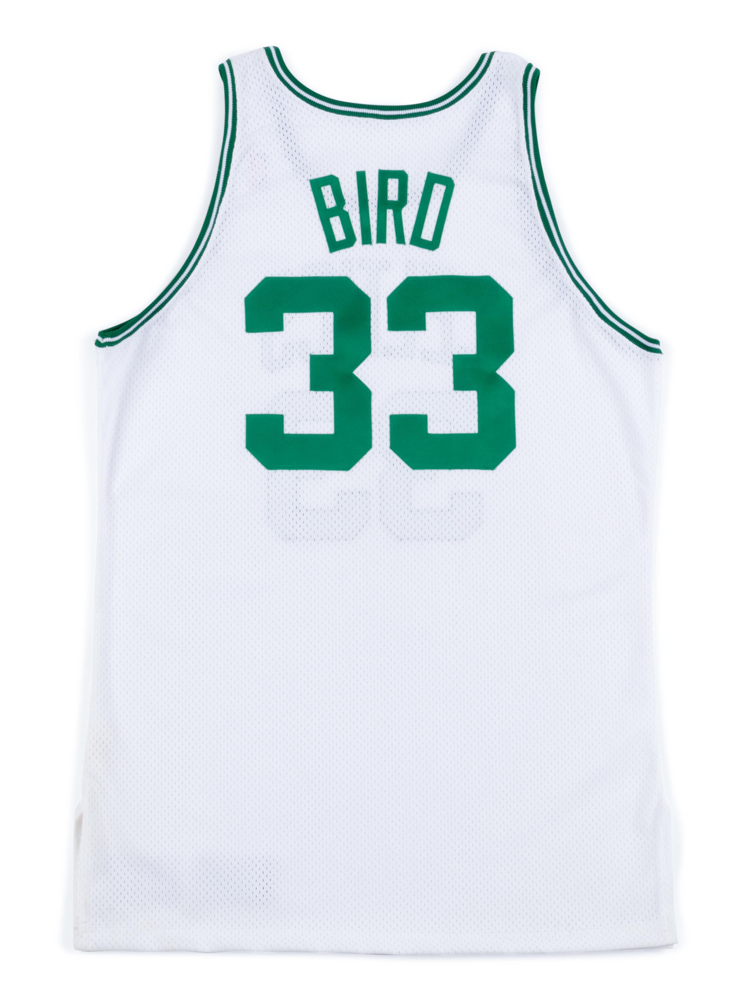 A Larry Bird Signed Boston Celtics Jersey (Champion),