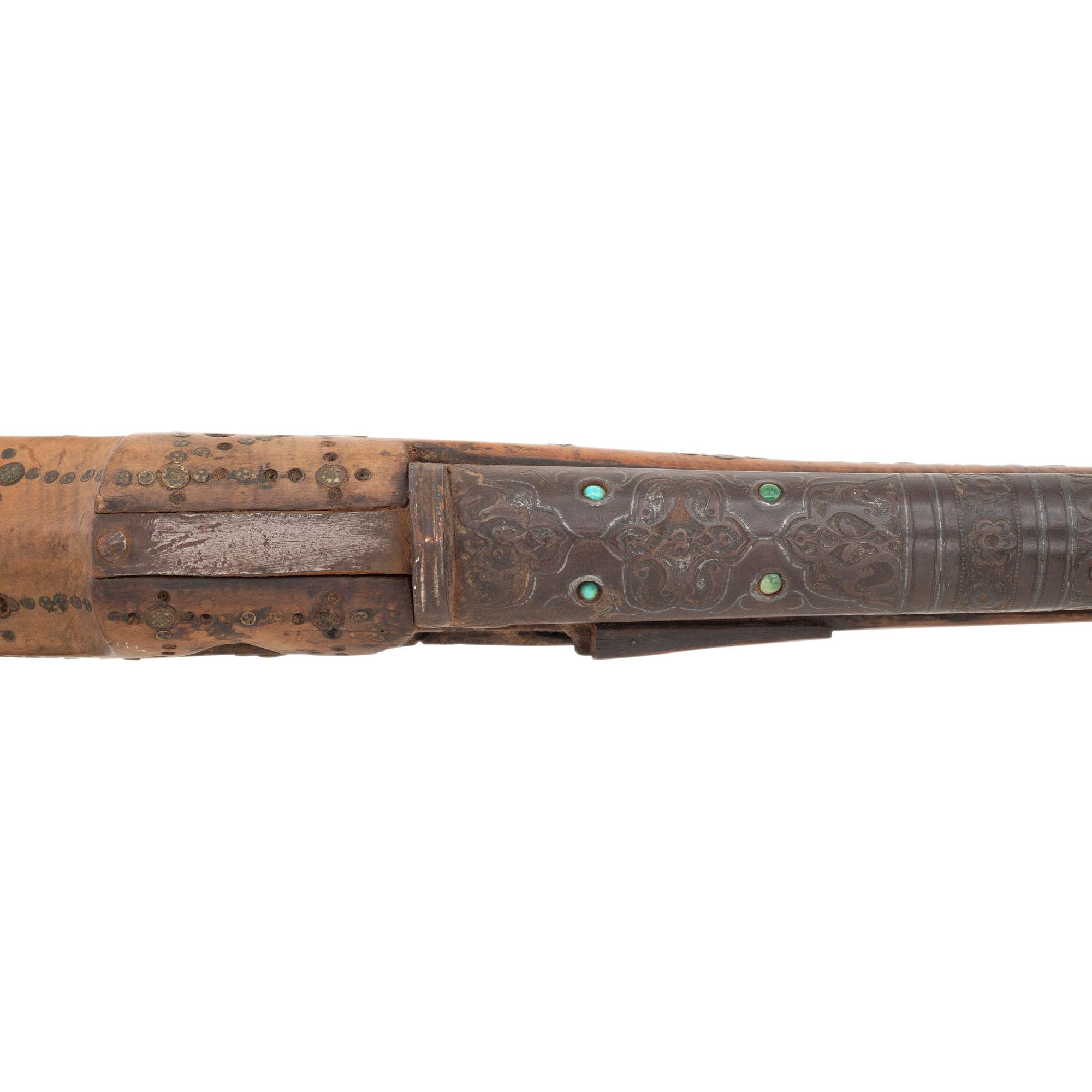 Lot of 2 Ottoman and Indian Muskets Including: Heavily Inlaid Shishana and Toradar