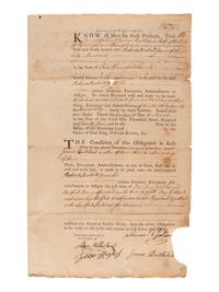 [PENNSYLVANIA]. Warrant for a list of men eligible for militia service in Philadelphia, PA. 23 April 1788.
