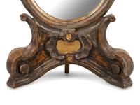 An Italian Silvered and Giltwood Dressing Mirror