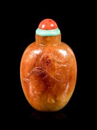 A Russet Jadeite Snuff Bottle