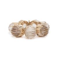 YELLOW GOLD AND ROCK CRYSTAL BRACELET