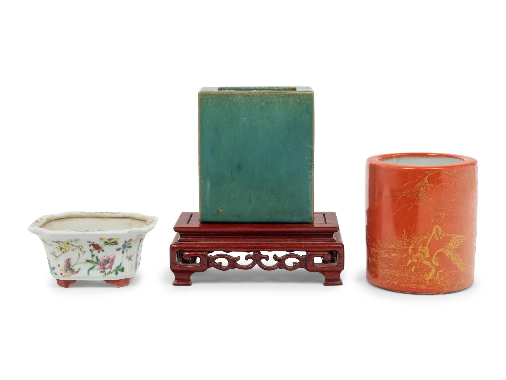 Three Chinese Porcelain Vessels