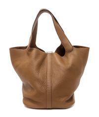 An Hermes Alezan Taurillon Clemence Picotin Lock GM Handbag, 10.5" x 10.5" x 8.5".