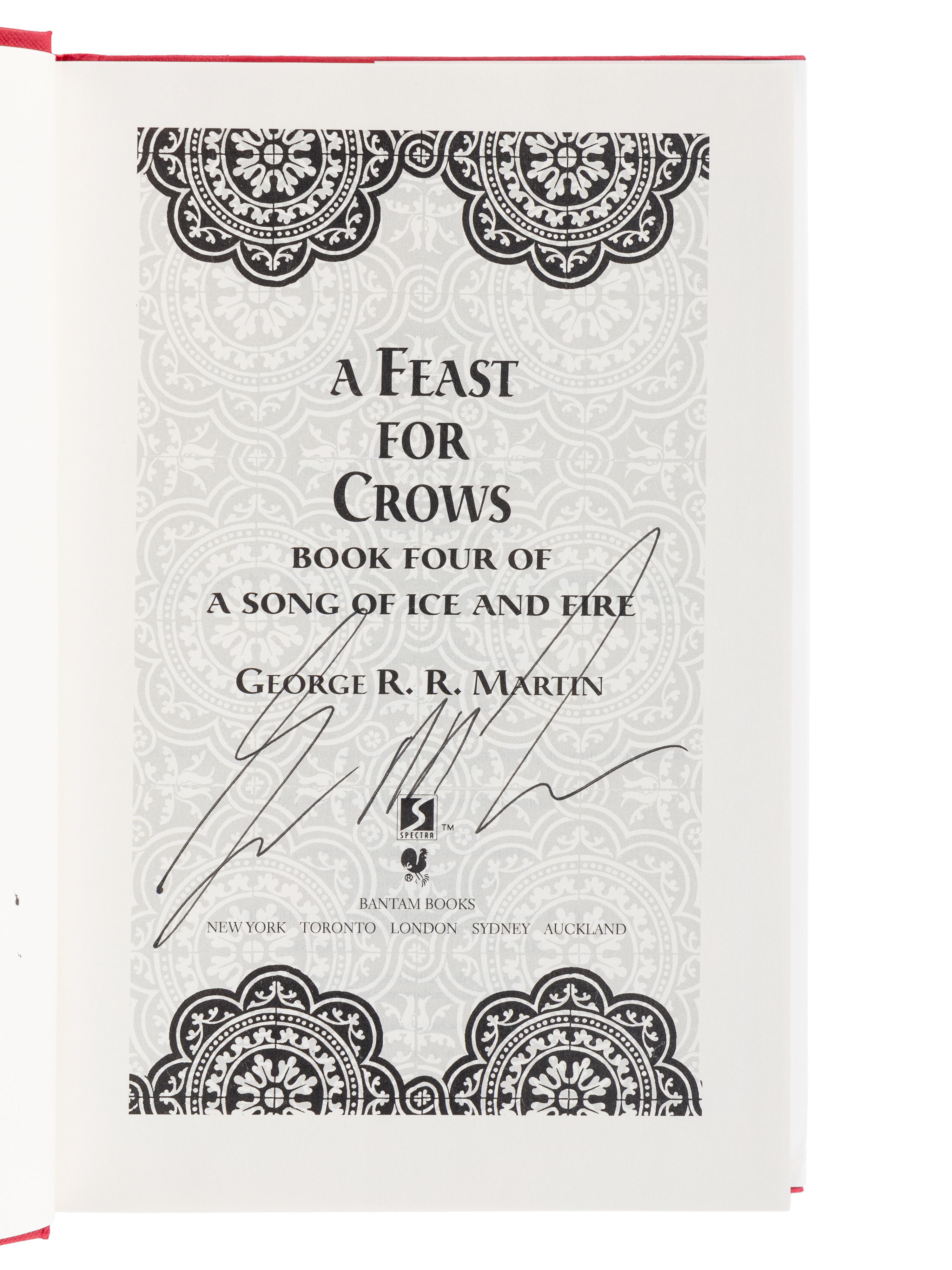 MARTIN, George R.R. (b. 1948). A Feast for Crows. New York: Bantam Books, 2005.