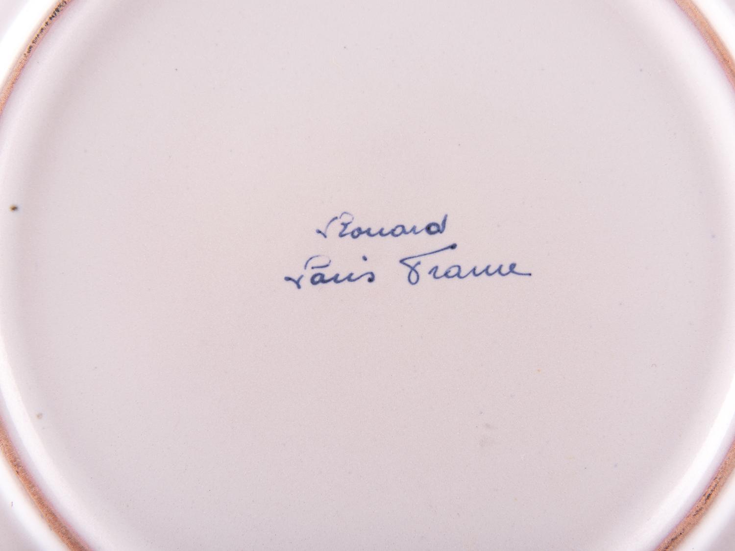 A French Hand Painted Faience Dinner Service
